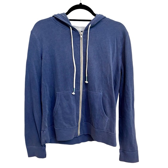 Y2K Victoria Secret Blue Zip Up Jacket with Graphic on the back in size Medium - Picture 3 of 8